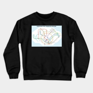 Singapore MRT Map Crewneck Sweatshirt